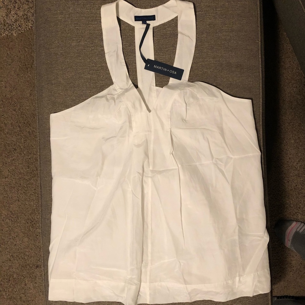 MARTIN + OSA  silk/cotton blend top